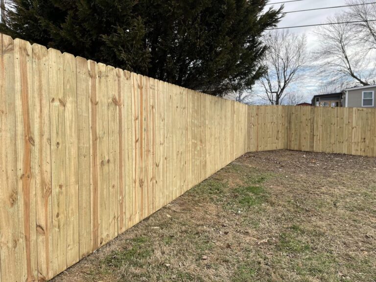 Residential Fence Installation Type - Wood Fence